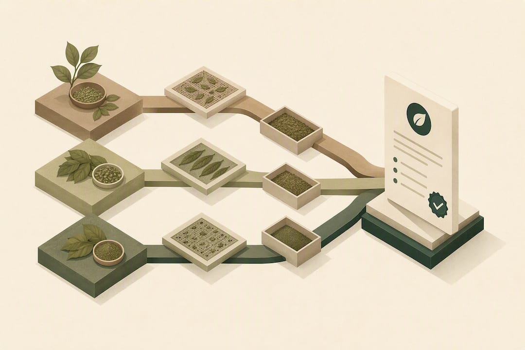 Isometric paths converging on a COA card