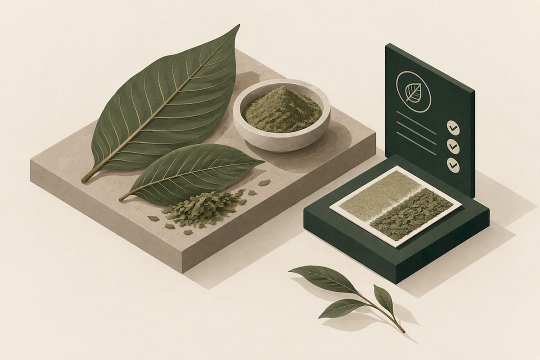 Abstract illustration of batch checking and botanical texture